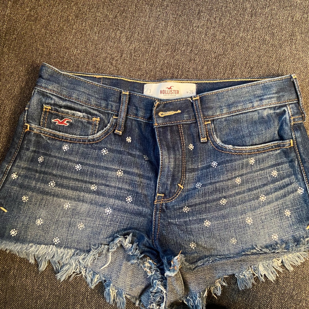 Hollister Rhinestone Denim Shorts